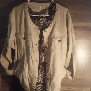 CATO Tan Linen jacket